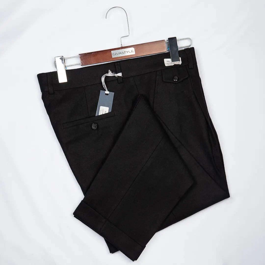 شلوار پشمی مردانه دمپا پاکتی - Thumbnail 1